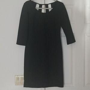Black knit sheath w/stretch